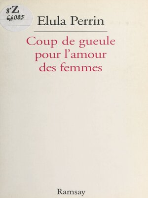 cover image of Pour l'amour des femmes